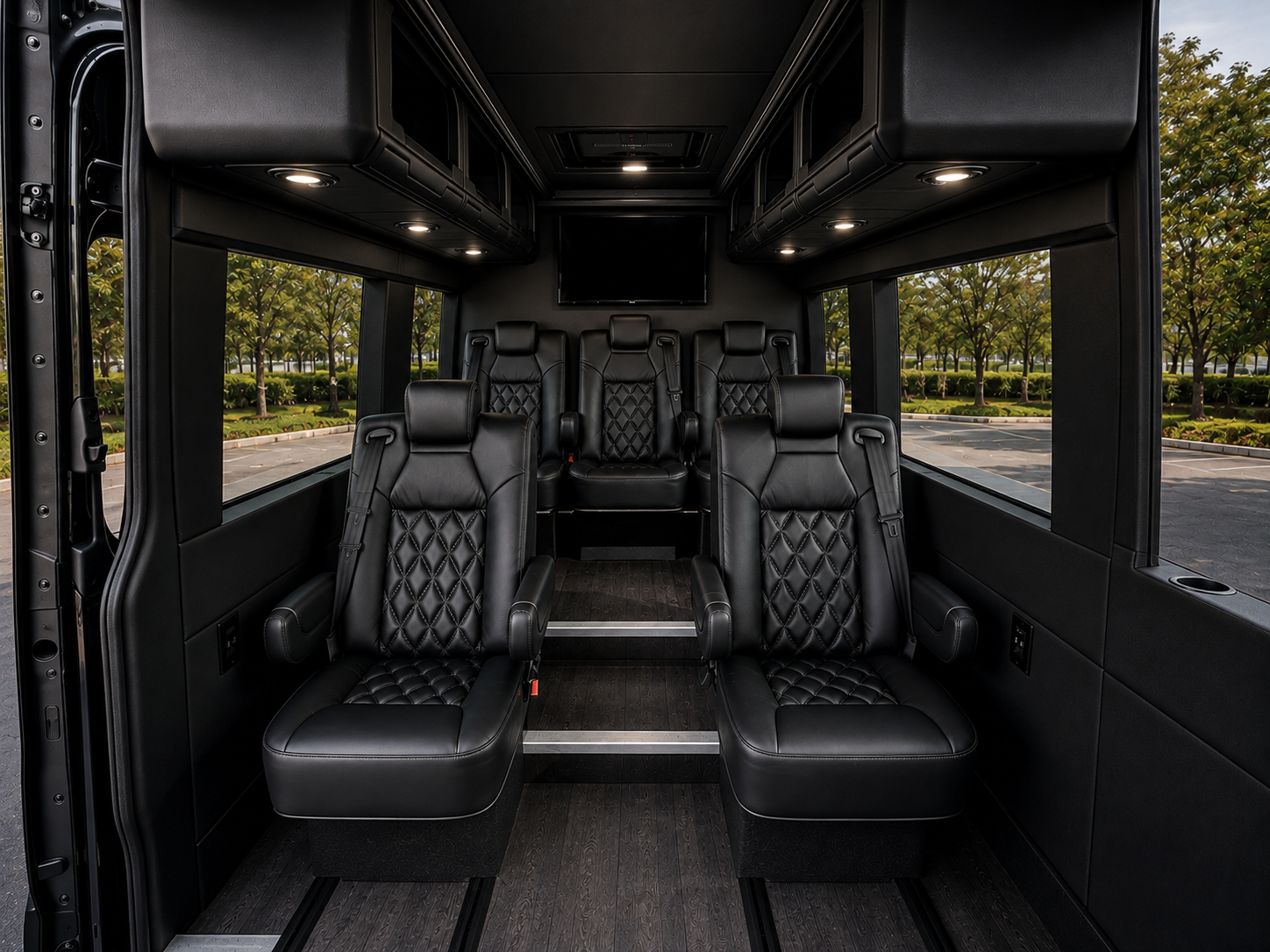 Mercedes-Benz Executive Sprinter interior — full cabin seating